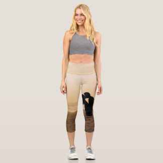 TEE Great Husband Better Life Capri Leggings