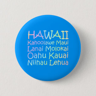 TEE Hawaii 6 Cm Round Badge