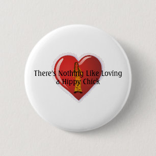 TEE Hippy Chick 6 Cm Round Badge