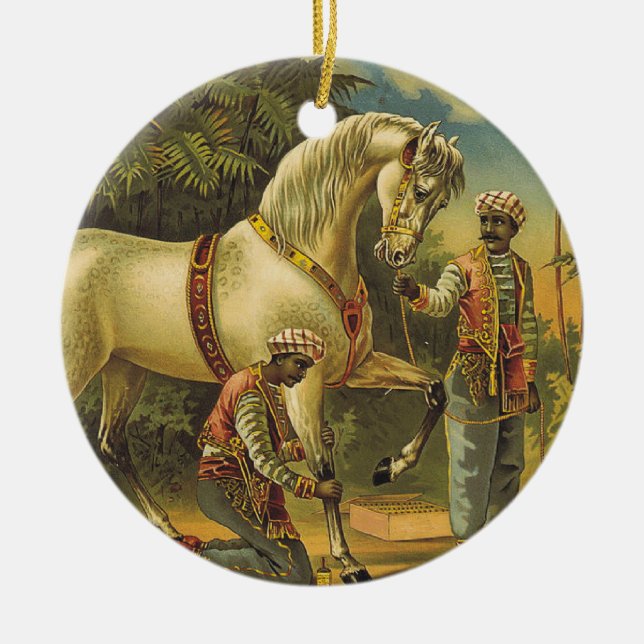 TEE Horse Royalty Ceramic Tree Decoration (Front)