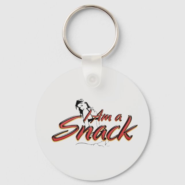 TEE I am a Snack Key Ring (Front)