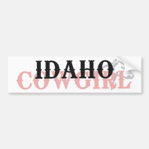 TEE Idaho Cowgirl Bumper Sticker