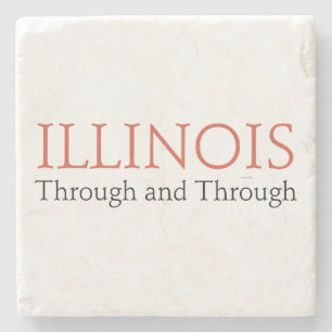 TEE Illinois Stone Coaster