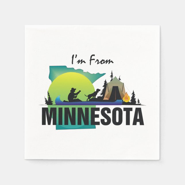 TEE I'm from Minnesota Napkin (Front)
