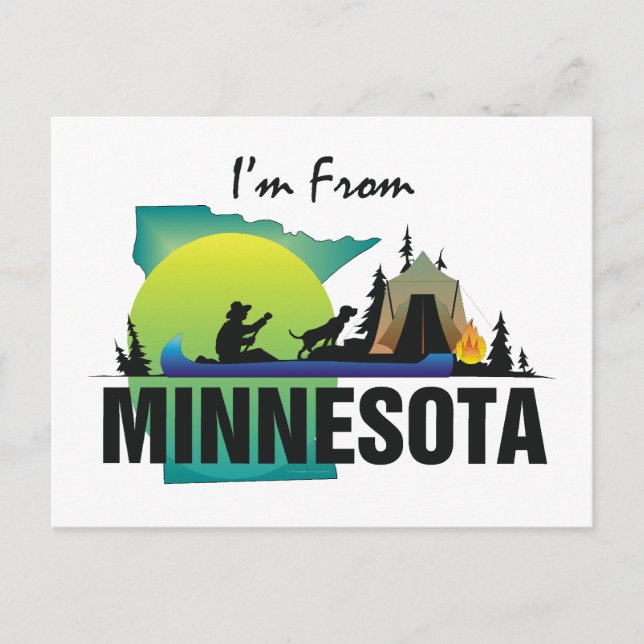 TEE I'm From Minnesota Postcard (Front)
