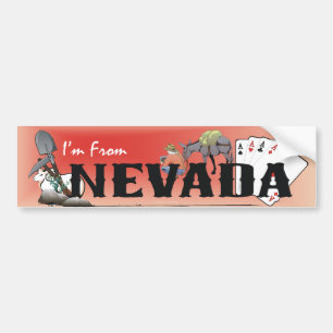 TEE I'm From Nevada Bumper Sticker