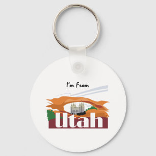 TEE I'm From Utah Key Ring