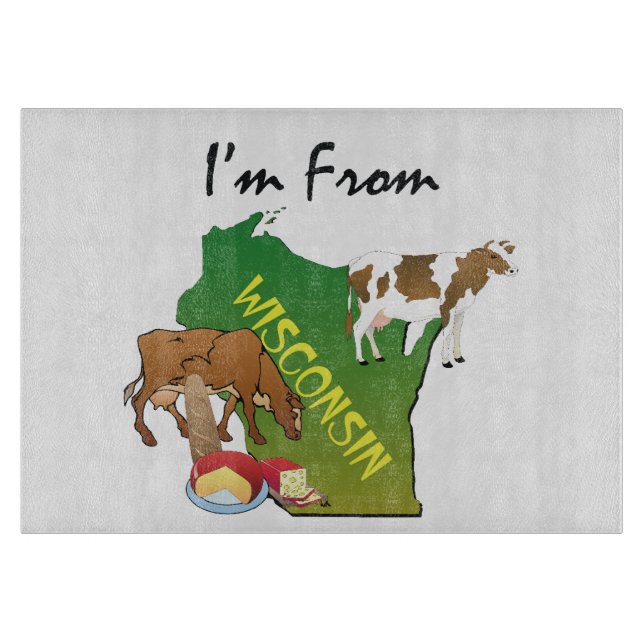 TEE I'm from Wisconsin Cutting Board (Front)