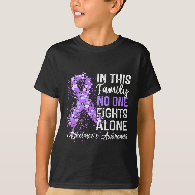 Tee In This Family No One Fights Heimer Alone  (Front)