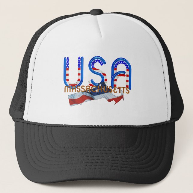 TEE Massachusetts Patriot Trucker Hat (Front)