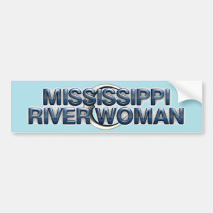 TEE Mississippi River Woman Bumper Sticker