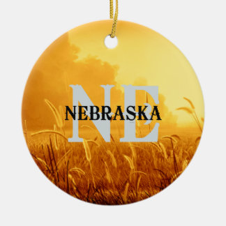 TEE Nebraska Ceramic Tree Decoration