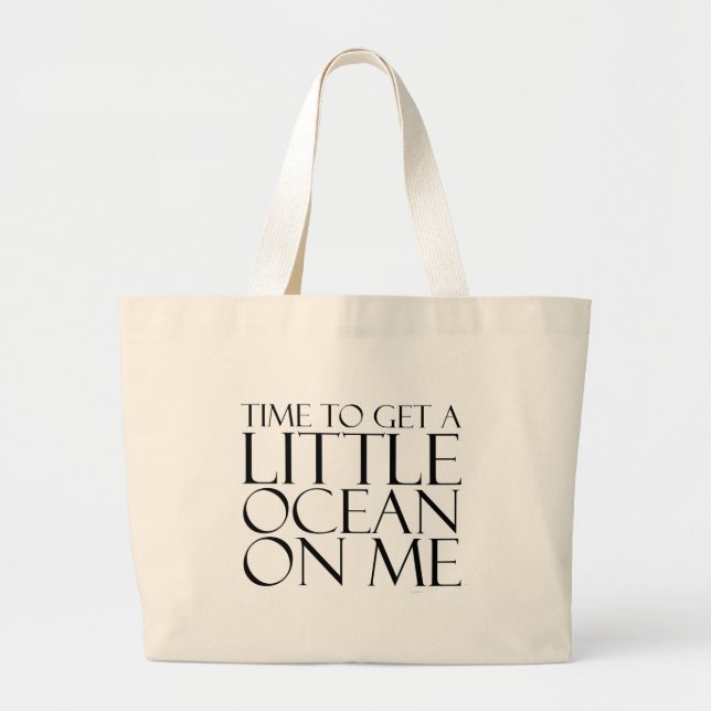 TEE Ocean On Me Large Tote Bag (Front)