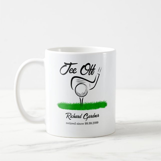Tee Off for an UnForeGettable Retirement Party Coffee Mug (Left)