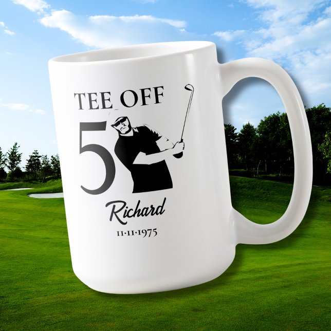 Tee Off Start of A New Era Men's 50th Birthday Coffee Mug (Creator Uploaded)