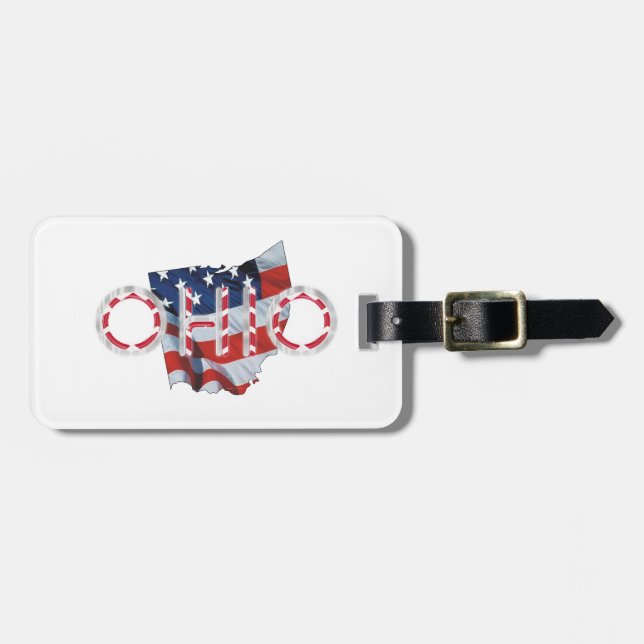 TEE Ohio Patriot Luggage Tag (Front Horizontal)