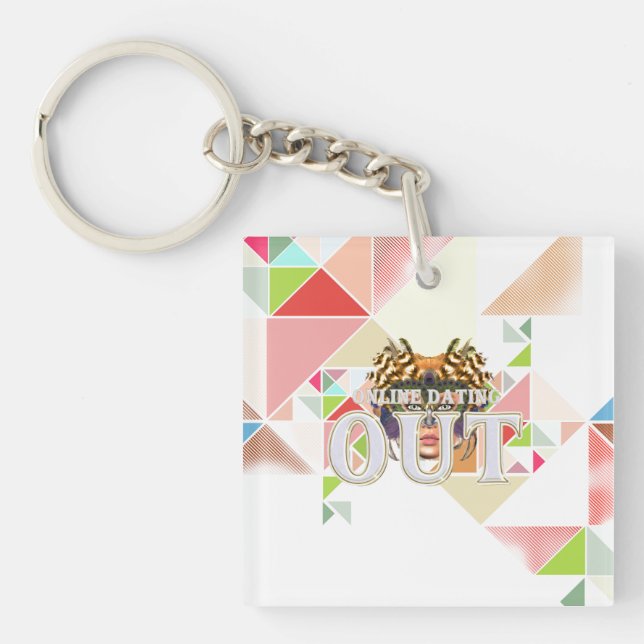 TEE Online Dating Out Key Ring (Front)