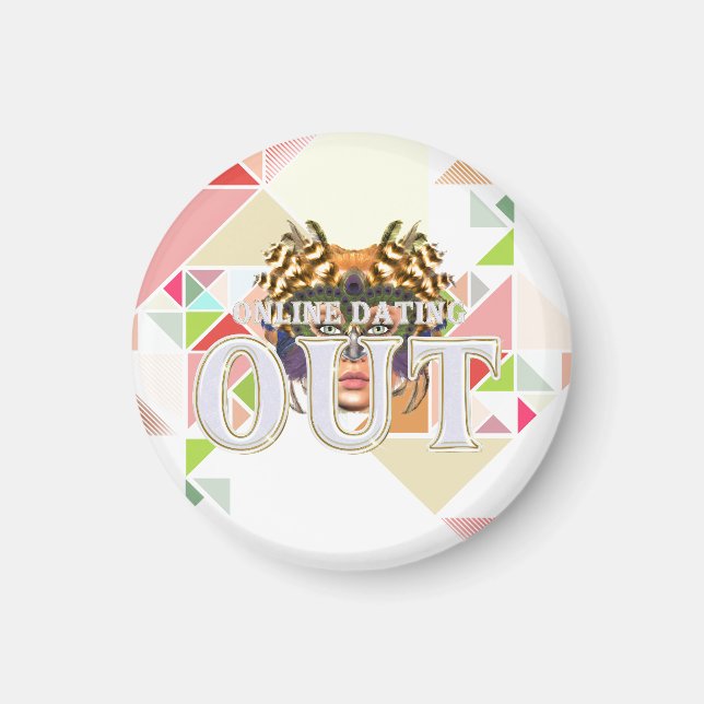 TEE Online Dating Out Magnet (Front)