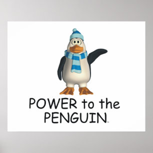 TEE Power to the Penguin Poster