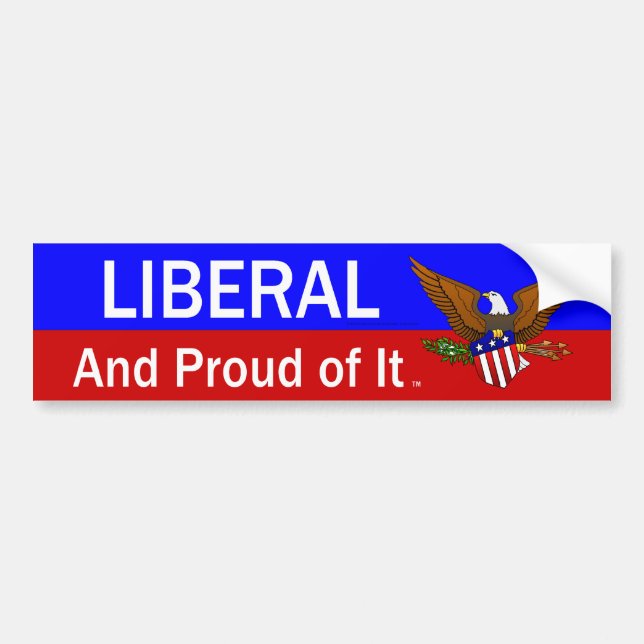 TEE Proud Liberal Bumper Sticker (Front)