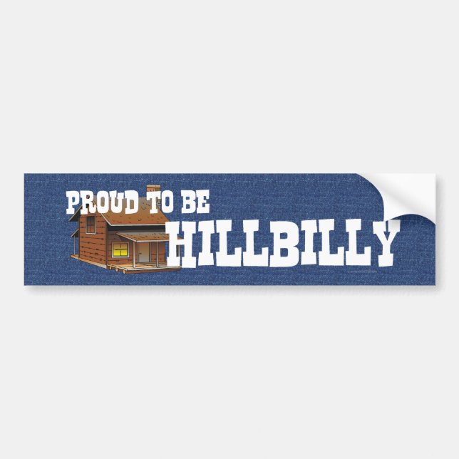 TEE Proud to be Hillbilly Bumper Sticker (Front)