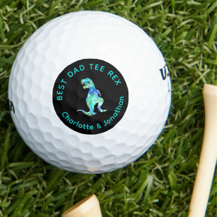 Tee Rex Funny Dinosaur Golfing Dad Joke Golf Balls