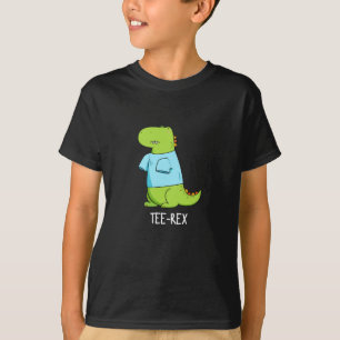 Tee Rex Funny TShirt TRex Dinosaur Pun Dark BG
