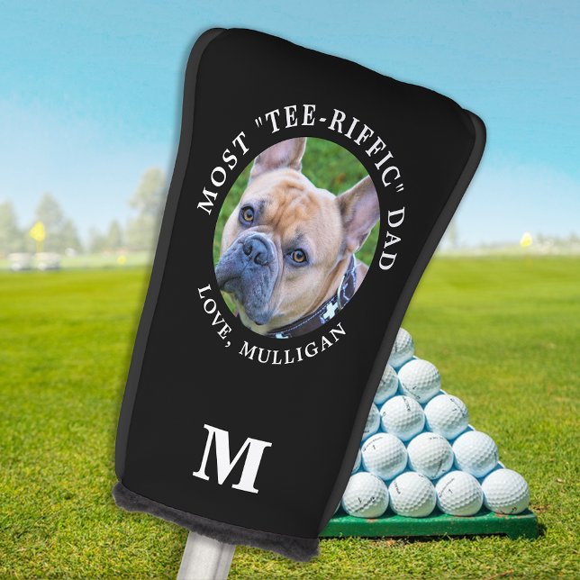 Tee-Riffic DOG DAD Personalised Pet Photo Monogram Golf Head Cover (Creator Uploaded)