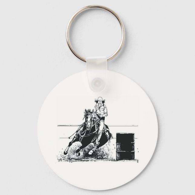 TEE Rodeo Cowgirl Key Ring (Front)