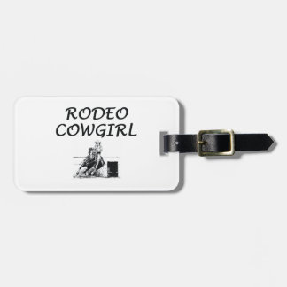 TEE Rodeo Cowgirl Luggage Tag