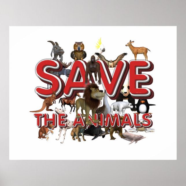 TEE Save The Animals Poster (Front)