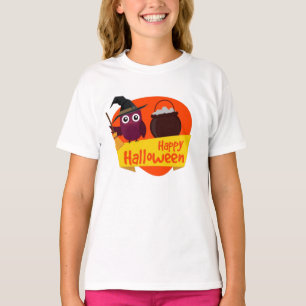 Tee-shirt BASIC A Sleeves Halloween Long line T-Shirt