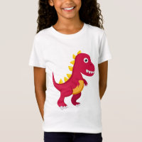 Tee Shirt Basic Dinosaur Girl