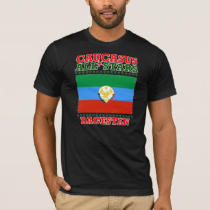 Tee-shirt Caucasus Al Dagestan Stars T-Shirt