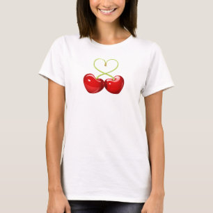 tee-shirt “cherry-heart " T-Shirt