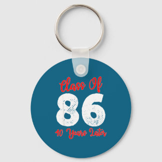 Tee Shirt Class 1986 40th Reunion High Key Ring