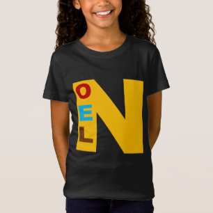 Tee-shirt jersey fine black CHRISTMAS Design T-Shirt