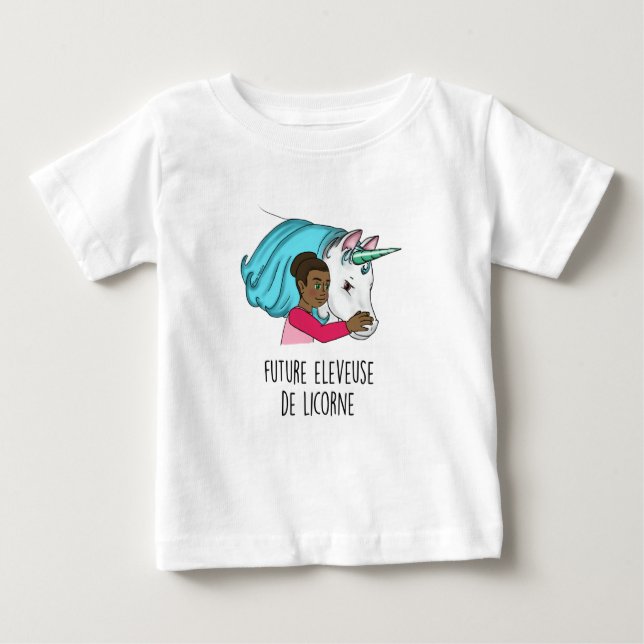 Tee-shirt MC “Future éleveuse of Unicorn " Baby T-Shirt (Front)