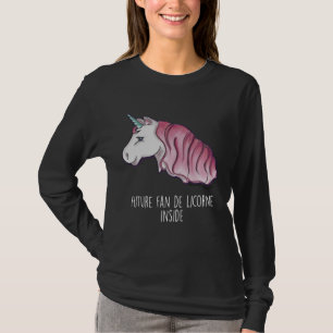 Tee-shirt ml “Future black fan of unicorn inside” T-Shirt