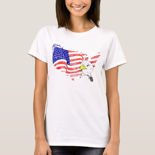 Tee-shirt woman the USA T-Shirt (Front)
