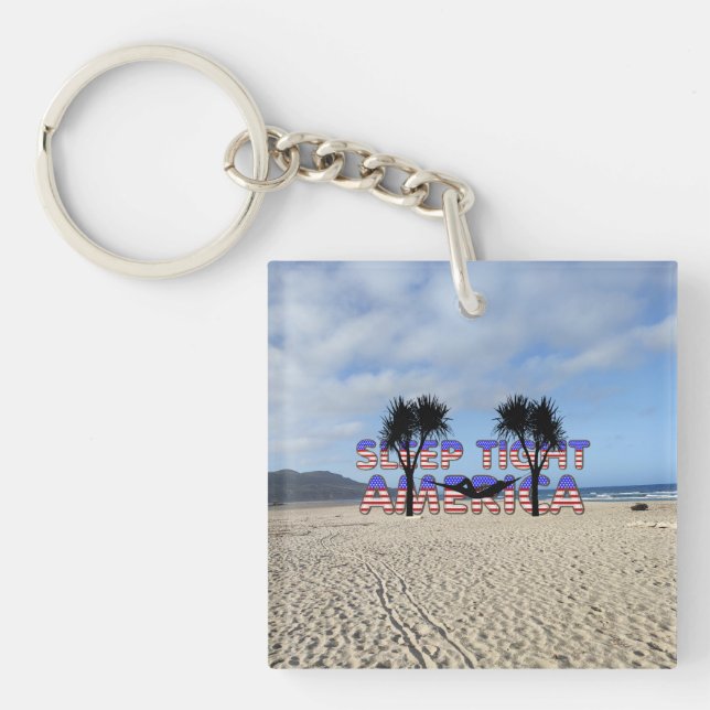 TEE Sleep Tight America Magnets Key Ring (Front)