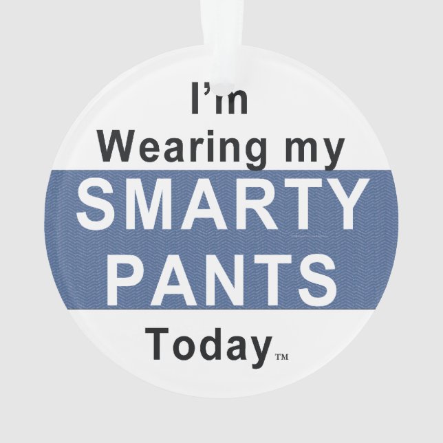 TEE Smarty Pants Ornament (Back)