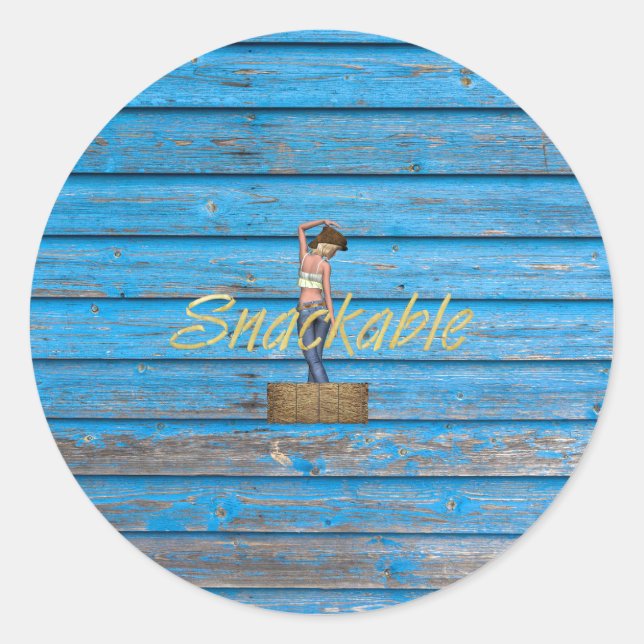 TEE Snackable Classic Round Sticker (Front)