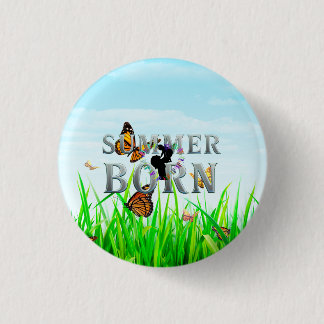TEE Summer Born 3 Cm Round Badge