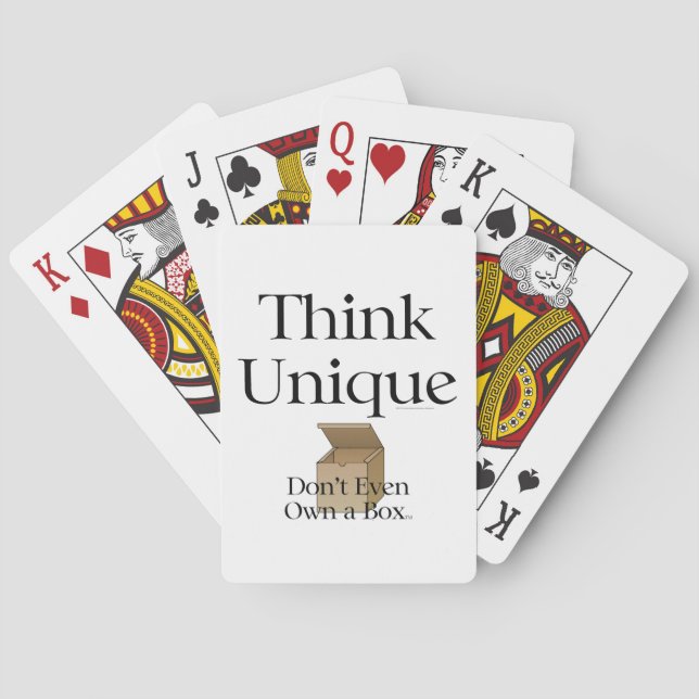 TEE Think Unique Playing Cards (Back)