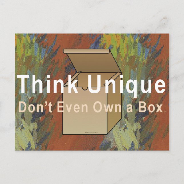 TEE Think Unique Postcard (Front)