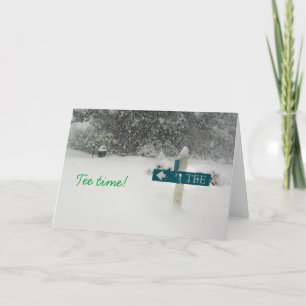 Tee time! card