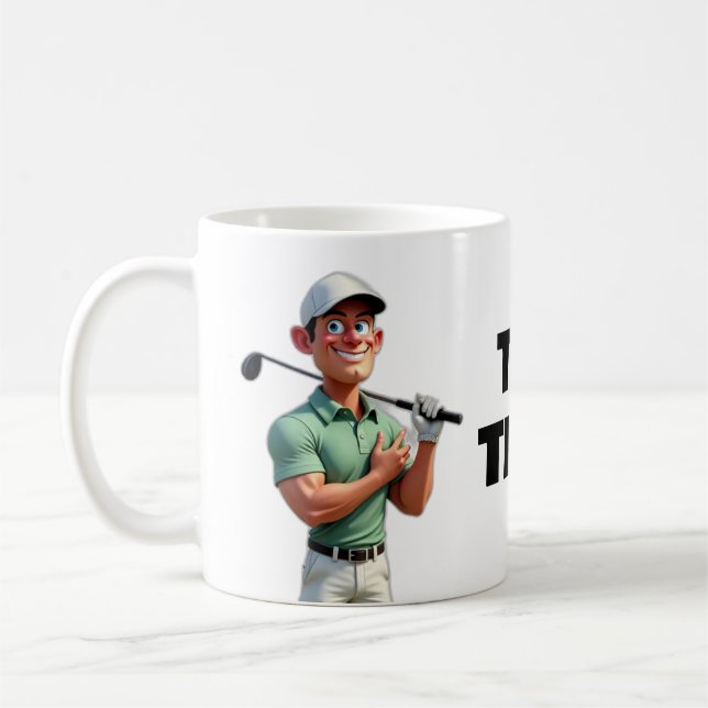 TEE TIME Golf Sporting Goods Novelty Office  Coffee Mug (Left)