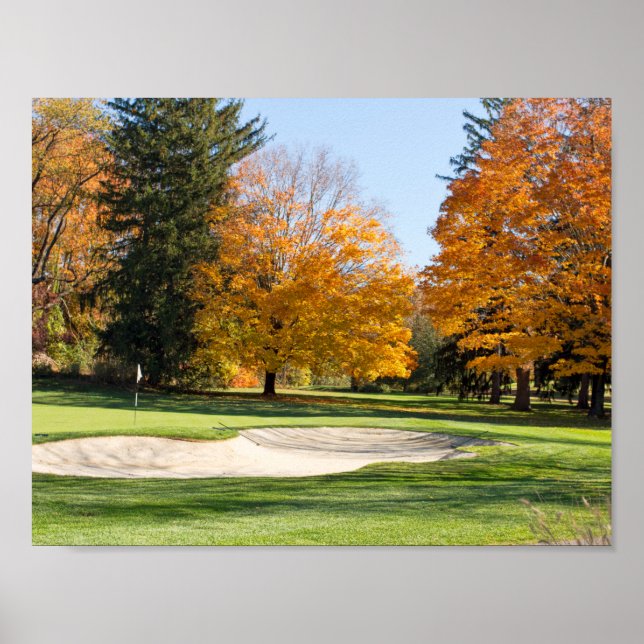 Tee Time in Autumn Poster (Front)