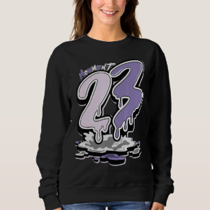 Tee To Match Jd 11 Low Pure Violet Dripping Number